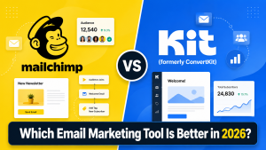 Mailchimp vs Kit ConvertKit comparison 2026 for email marketing automation newsletters and subscriber growth